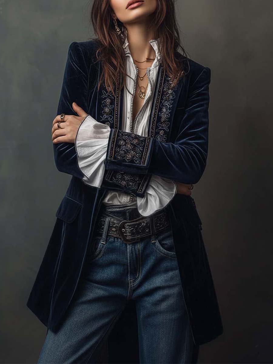 Nuria - Elegant Velvet Jacket