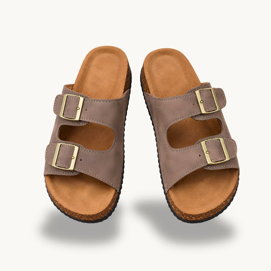 Mirello Brisa — Classic Double Buckle Sandals