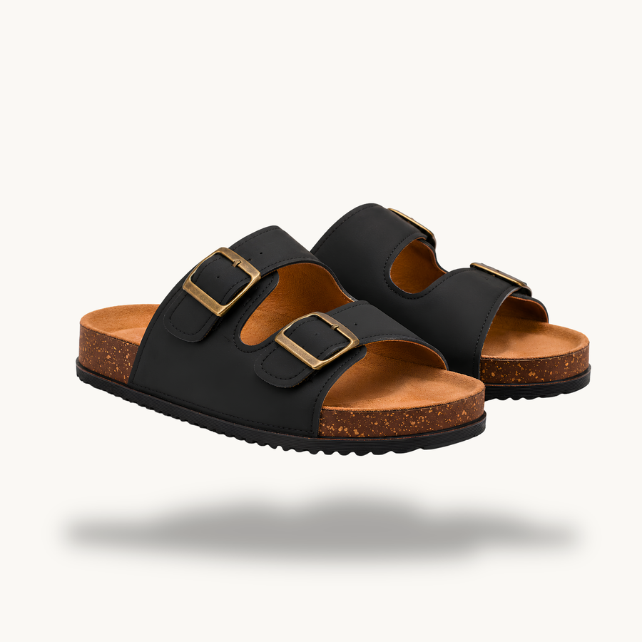 Mirello Brisa — Classic Double Buckle Sandals