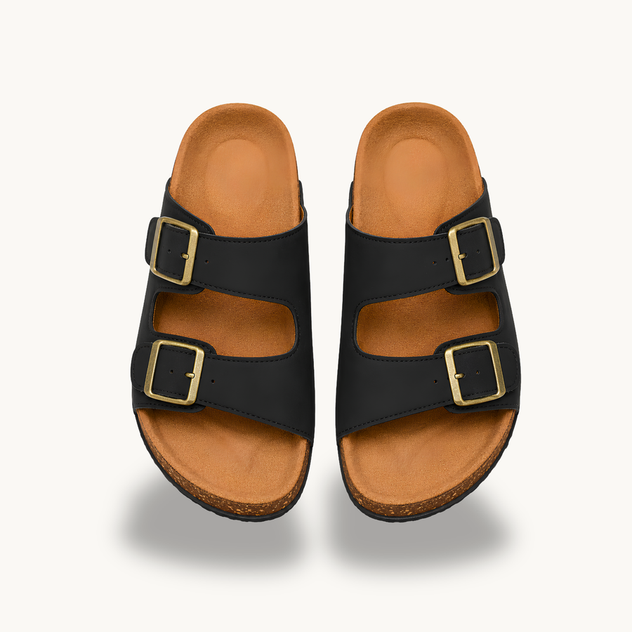 Mirello Brisa — Classic Double Buckle Sandals