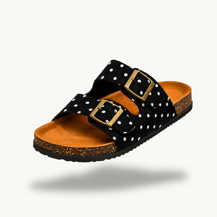 Mirello Lunares — Polka Dot Summer Comfort Sandals