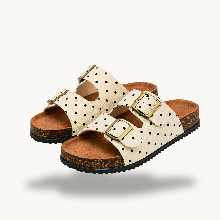 Mirello Lunares — Polka Dot Summer Comfort Sandals