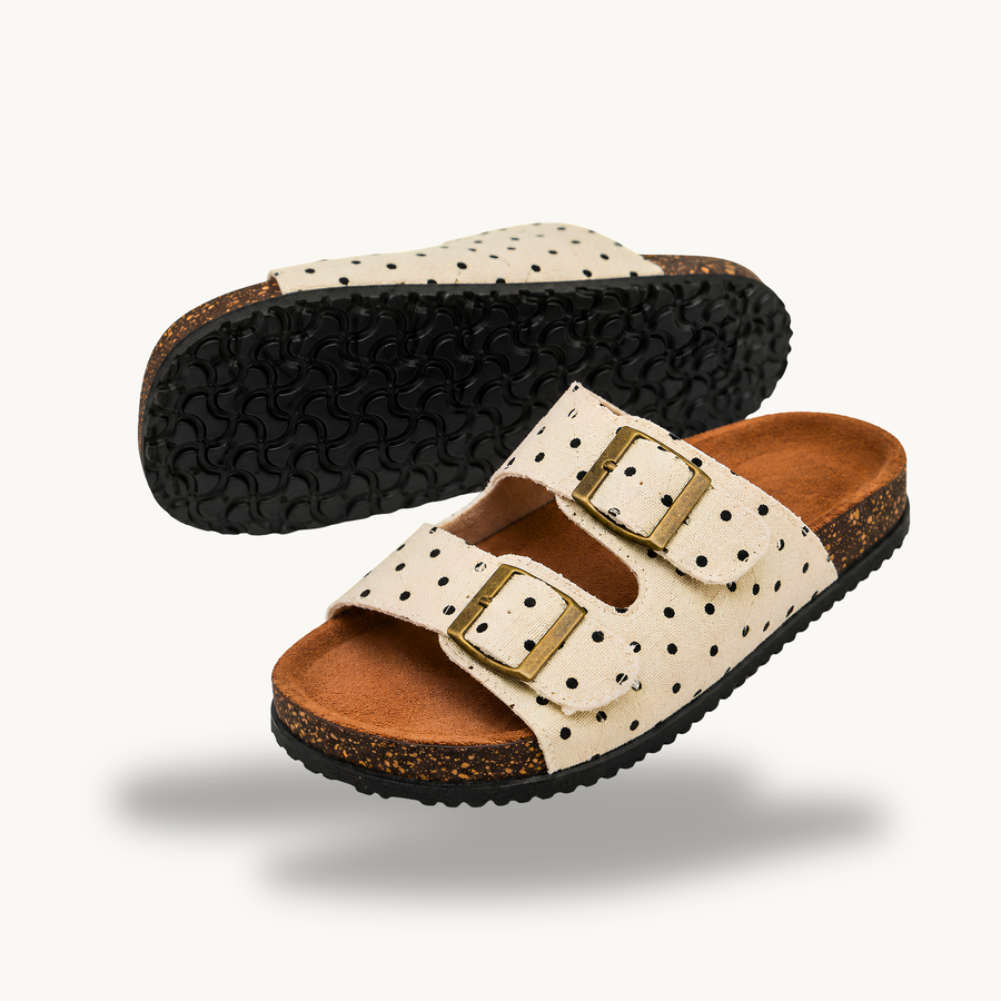 Mirello Lunares — Polka Dot Summer Comfort Sandals