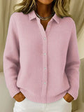 Carmela | Textured Button-Up Knit Jacket