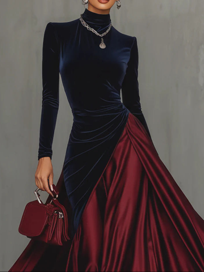 Lira | Two-Tone Long Dress
