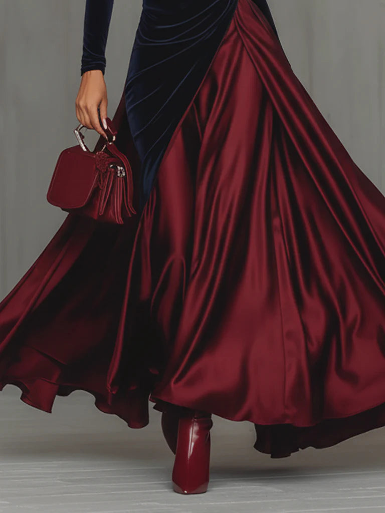 Lira | Two-Tone Long Dress