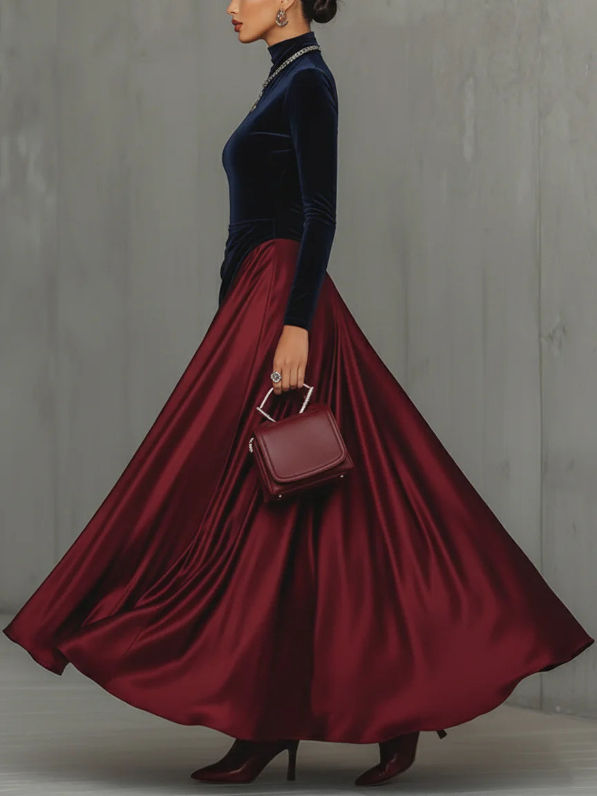 Lira | Two-Tone Long Dress