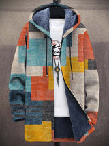 Teal and orange print