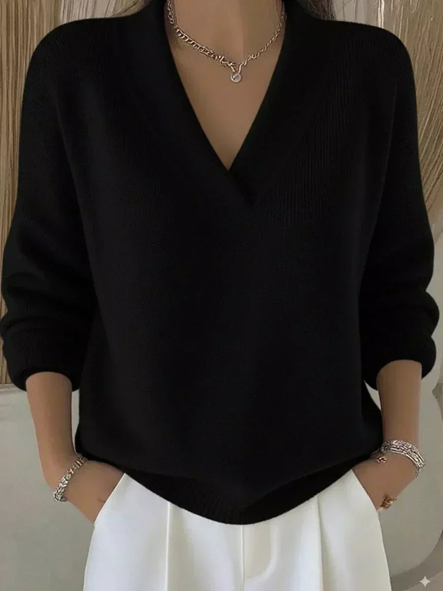 Violeta | V-Neck Oversized Sweater