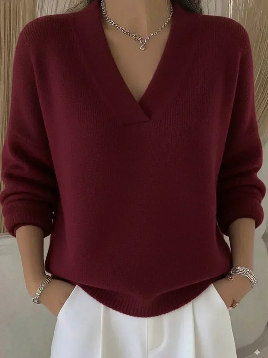 Violeta | V-Neck Oversized Sweater