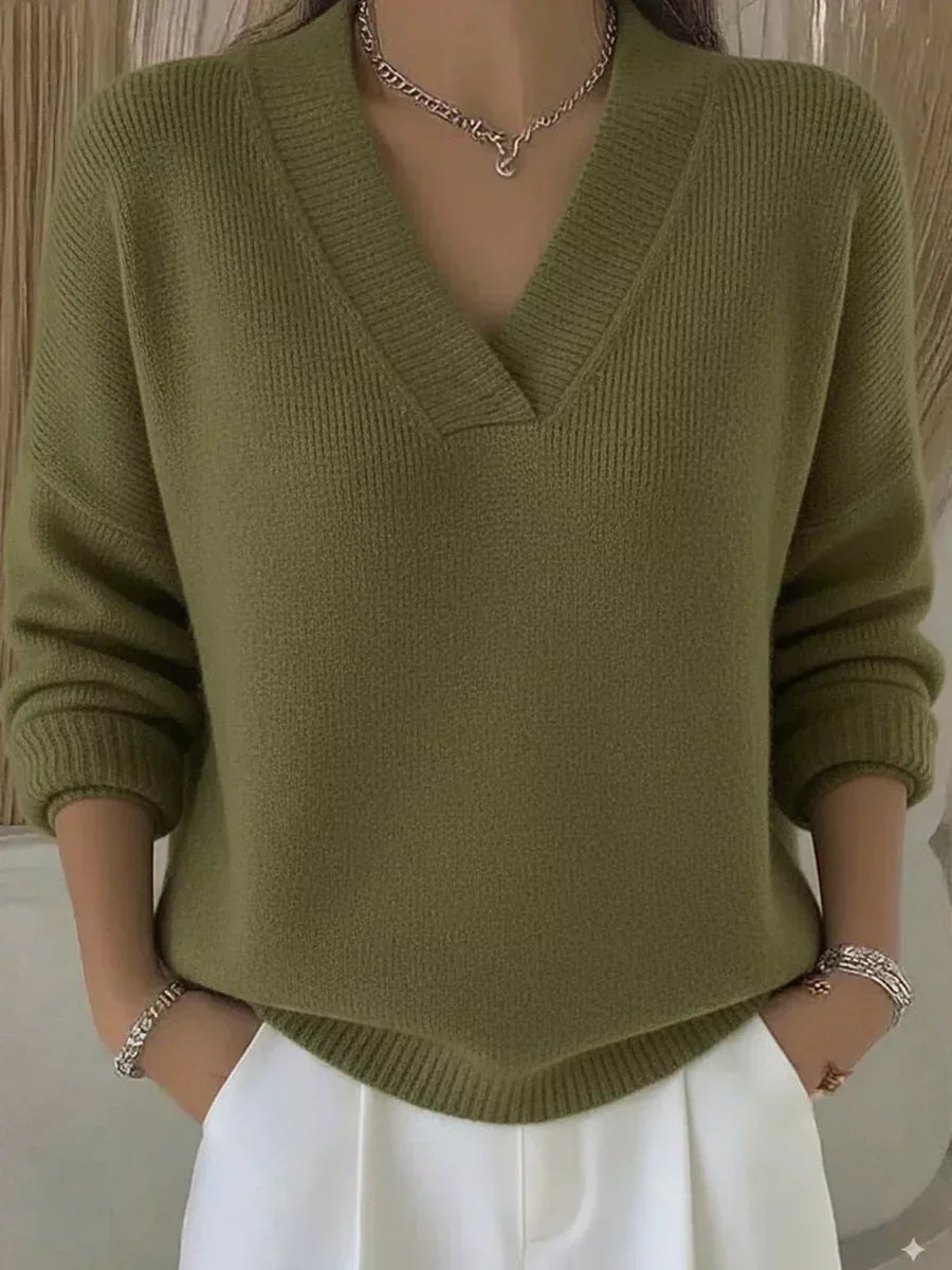 Violeta | V-Neck Oversized Sweater