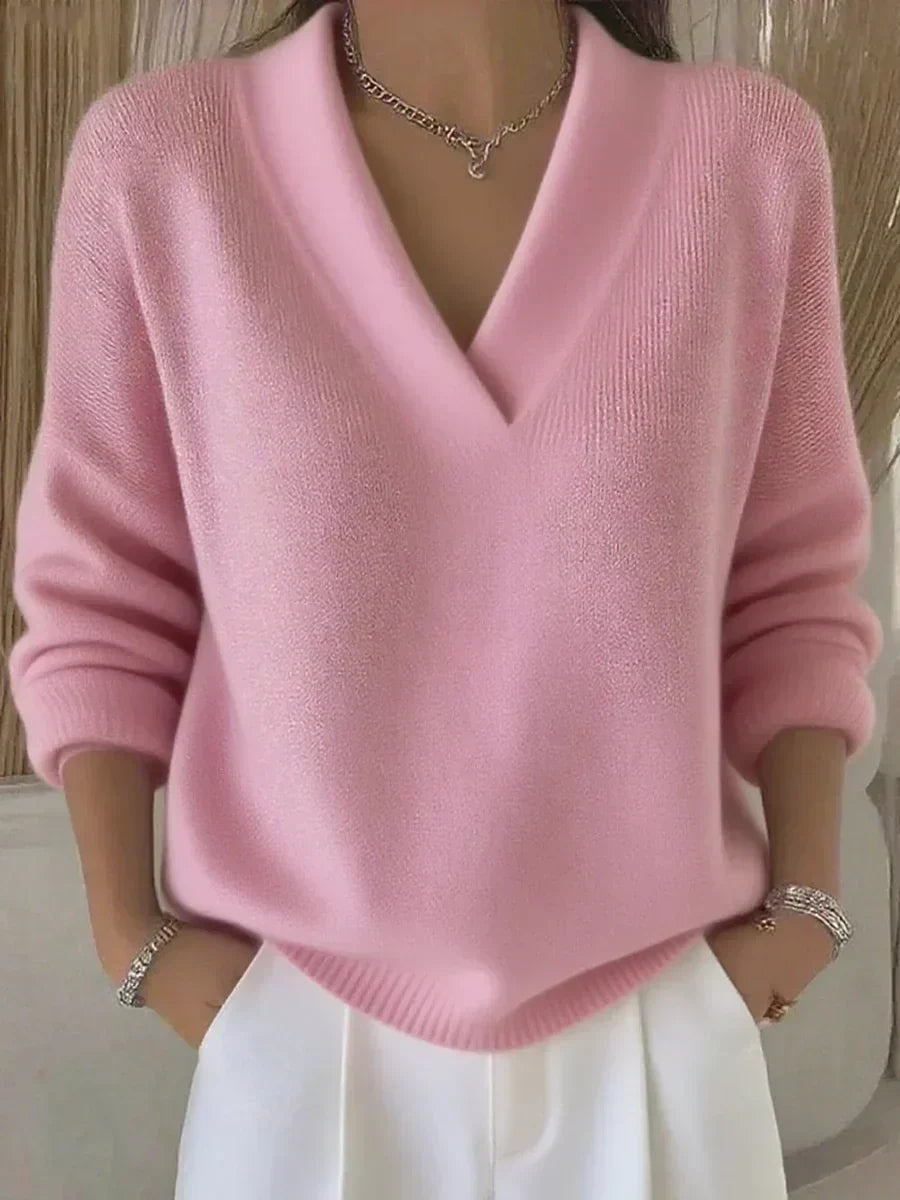 Violeta | V-Neck Oversized Sweater