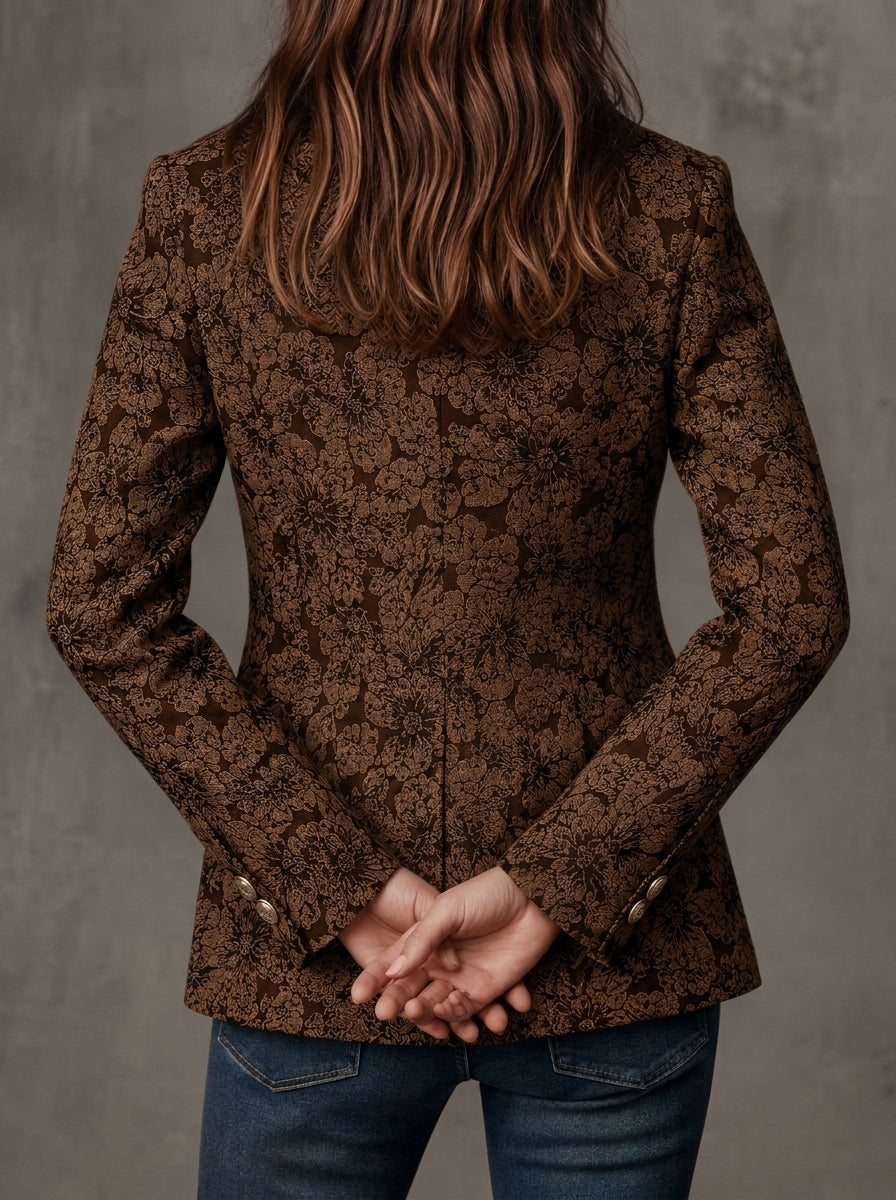 Antonia - Paisley Print Jacquard Blazer