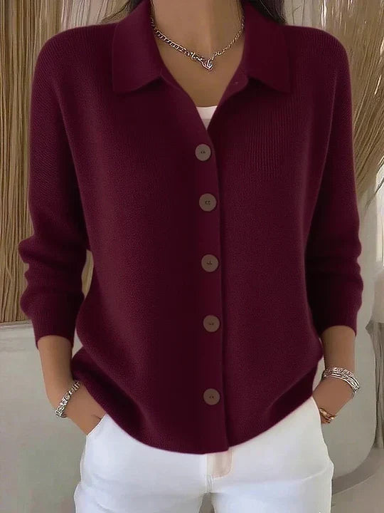 Josefina | Button-Front Collared Cardigan