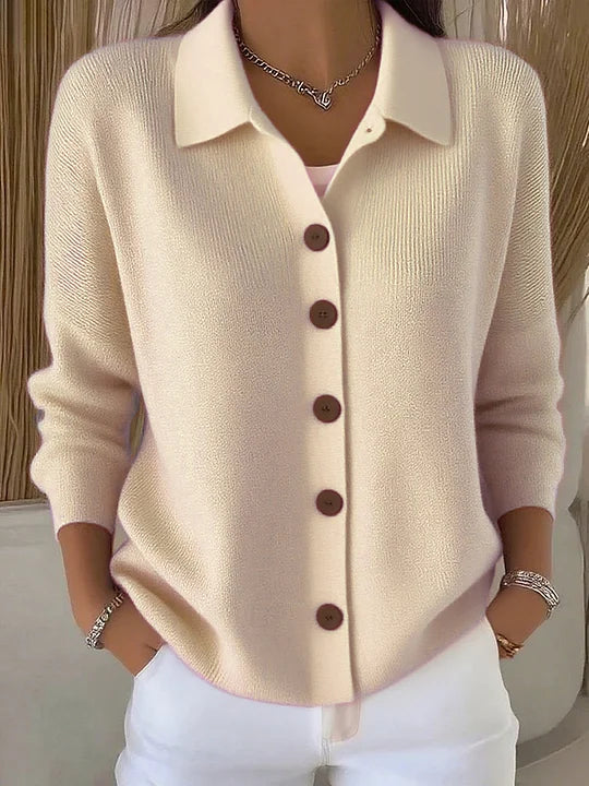 Josefina | Button-Front Collared Cardigan