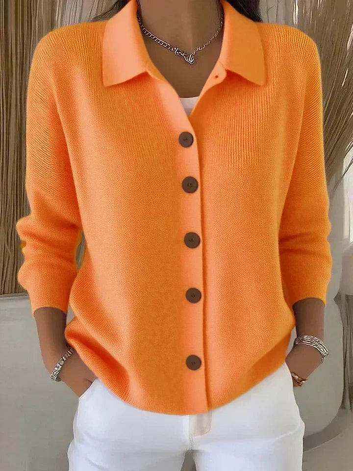 Josefina | Button-Front Collared Cardigan