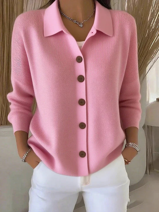 Josefina | Button-Front Collared Cardigan