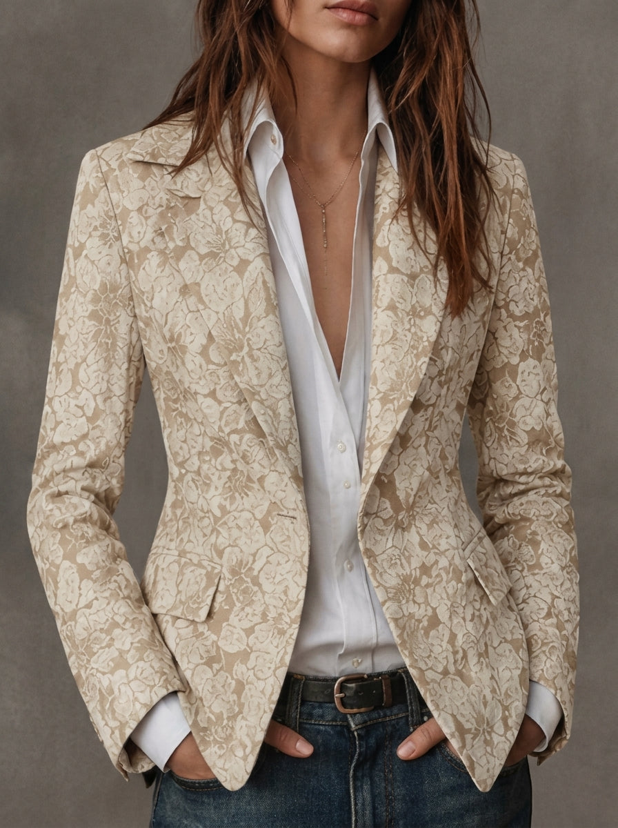 Antonia - Paisley Print Jacquard Blazer