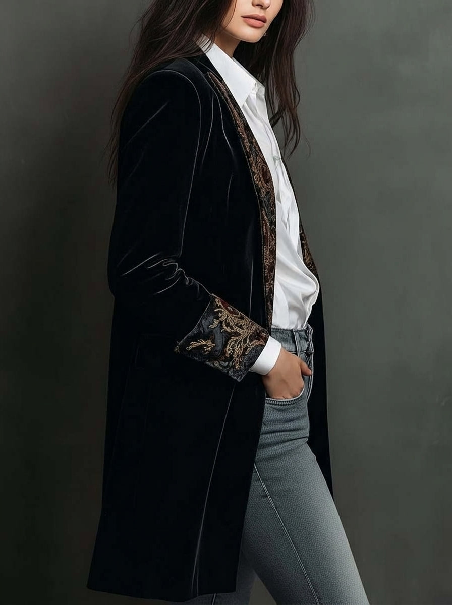 Marta - Baroque Print Tailored Blazer