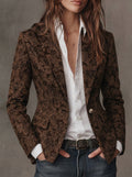 Antonia - Paisley Print Jacquard Blazer
