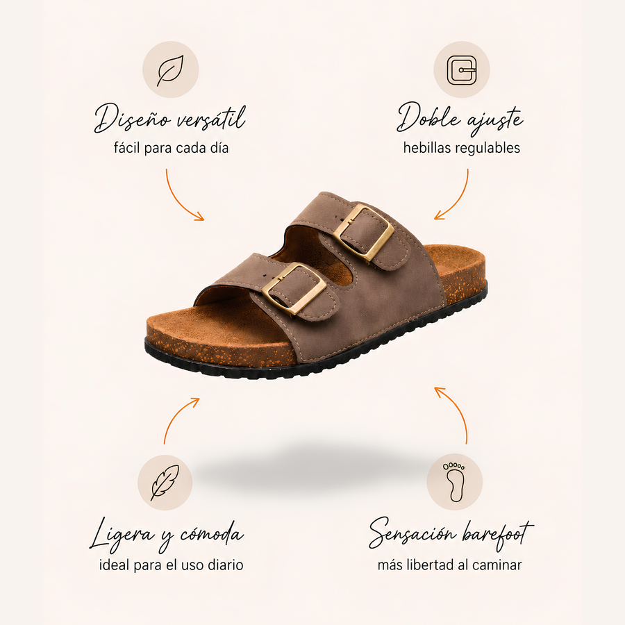 Mirello Brisa — Classic Double Buckle Sandals