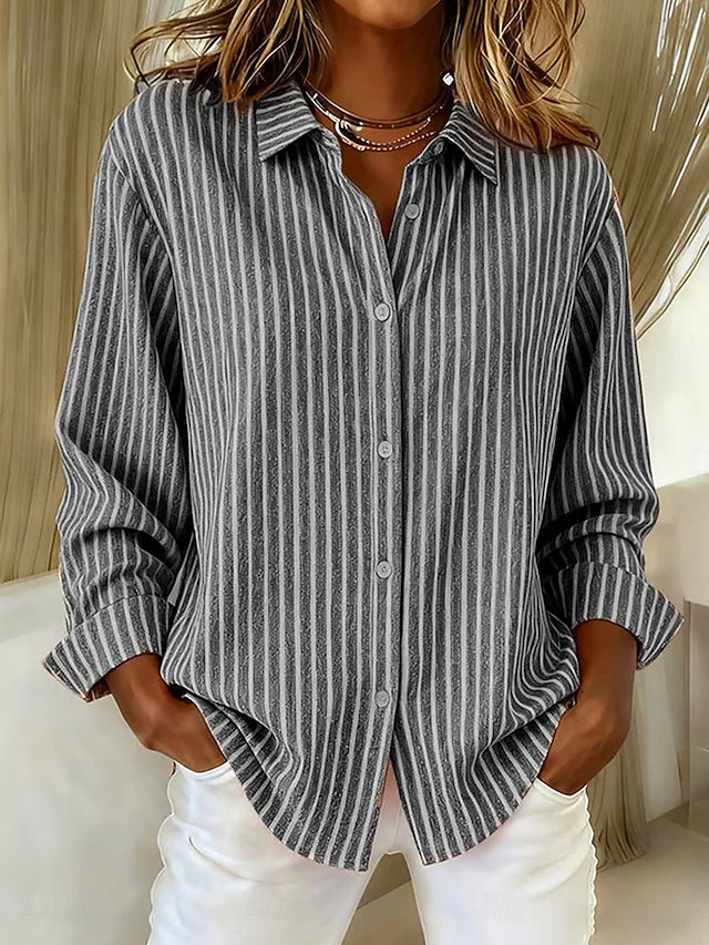 Jimena | Striped Button Shirt
