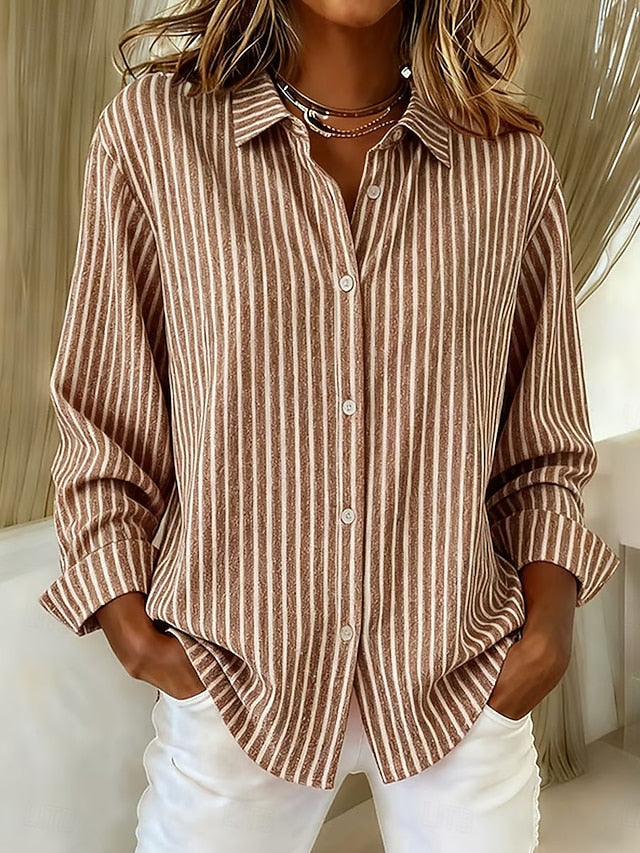 Jimena | Striped Button Shirt