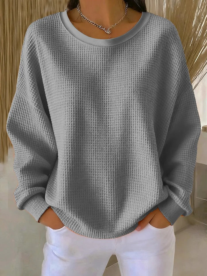 Nuria | Classic Waffle Knit Sweater