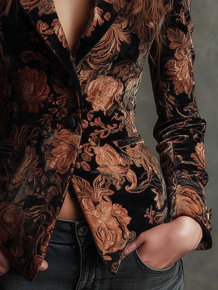 Celeste - Floral Print Blazer