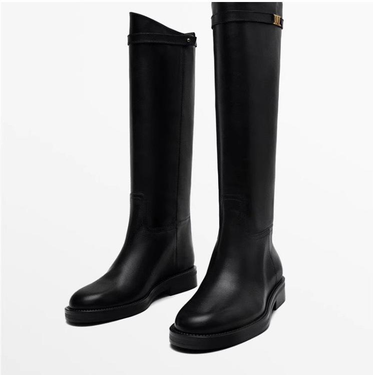 Botas Altas Piel Mujer Elegantes