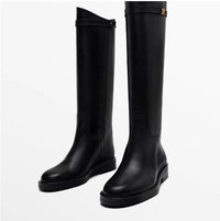 Botas Altas Piel Mujer Elegantes