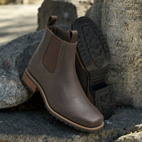 Botas Chelsea Hombre Marrón con Tiradores