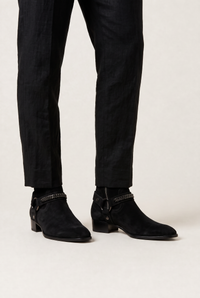 Botas Harness Hombre con Cadena y Cremallera