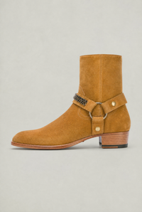 Botas Harness Hombre con Cadena y Cremallera