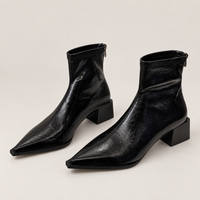 Botines Punta Fina Mujer con Cremallera