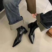 Botines Punta Fina Mujer con Cremallera