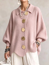 Cárdigan Botones Mujer de Manga Larga