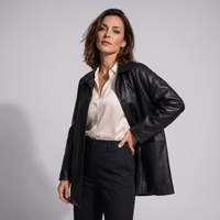 Chaqueta de Piel Mujer Alive Negra