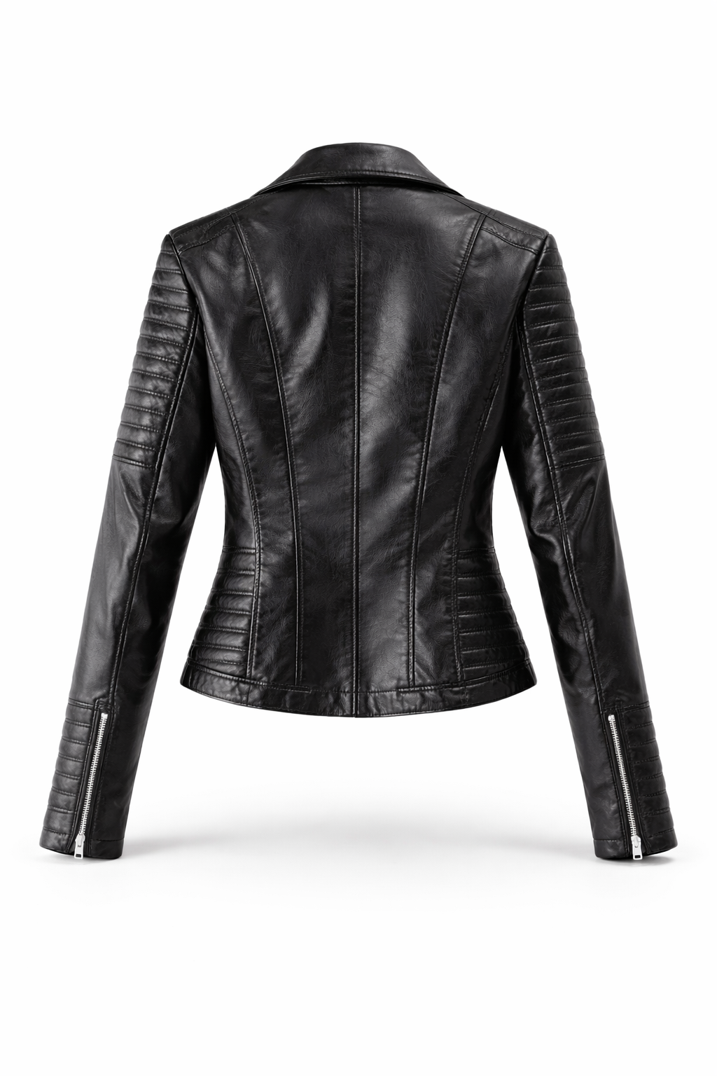Chaqueta Motera Mujer Acolchada de Piel Roma