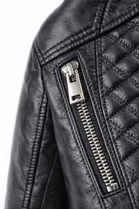 Chaqueta Motera Mujer Acolchada de Piel Roma
