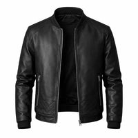 Chaqueta de Piel Hombre Bomber Ajustada Donk