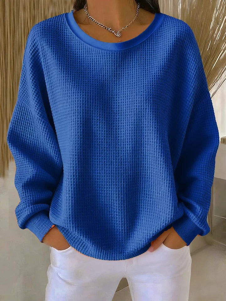 Nuria | Classic Waffle Knit Sweater