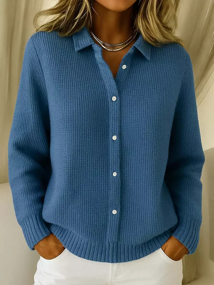 Carmela | Textured Button-Up Knit Jacket