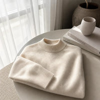 Jersey Cuello Alto Mujer de Cachemir
