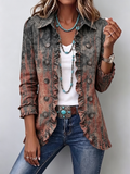 Benita | Textured Ombré Ruffled Jacket