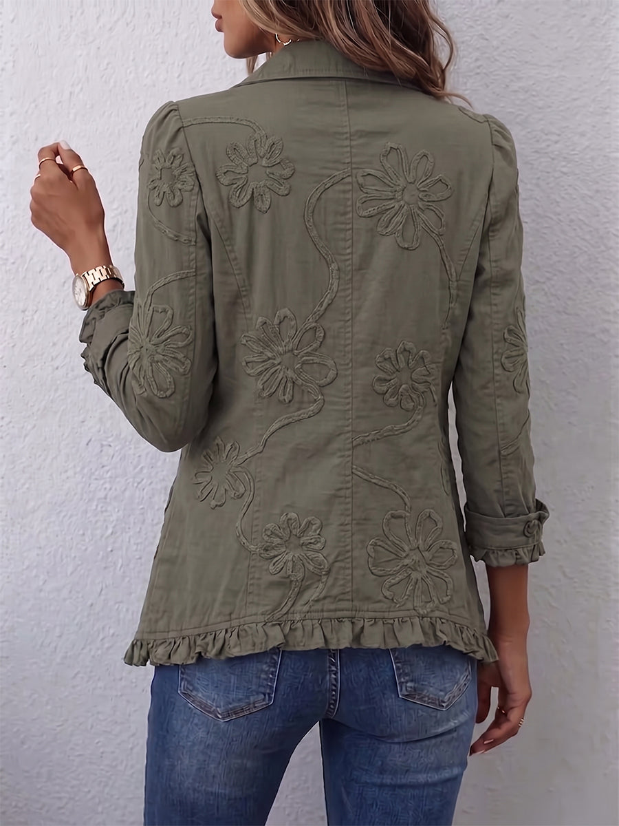 Ascension | Embroidered Ruffle Jacket