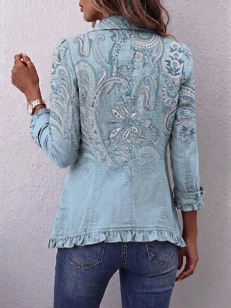 Remedios | Vintage Paisley Jacket with Ruffles