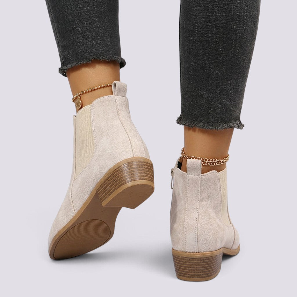 Zapatos de Salón Mujer Tacón Grueso y Punta Fina