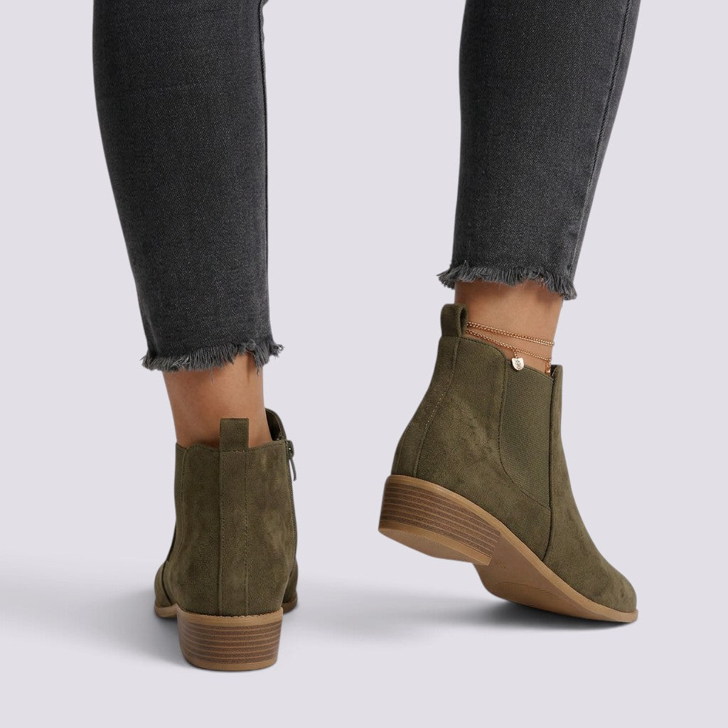 Zapatos de Salón Mujer Tacón Grueso y Punta Fina