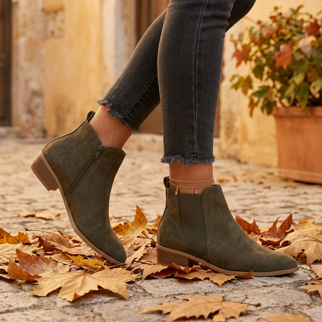 Zapatos de Salón Mujer Tacón Grueso y Punta Fina